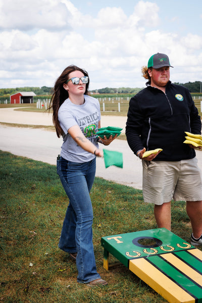 Classic Green & Grey Ball Cap