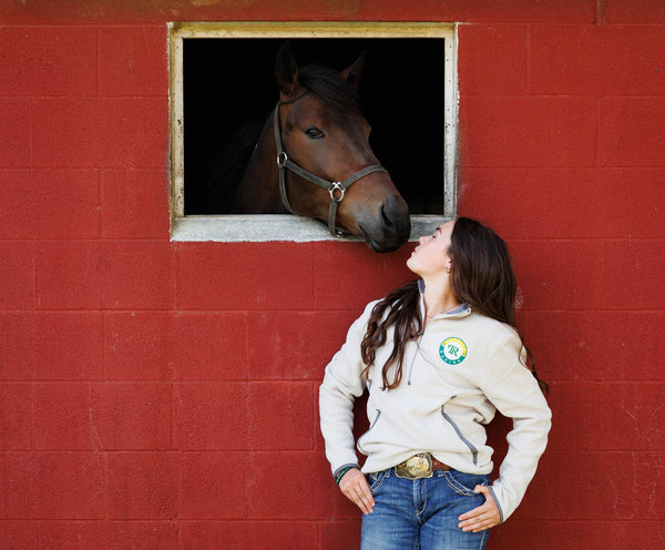 TR 1/4 Fleece Pullover in Oyster Tan