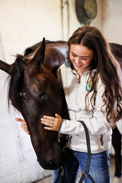 TR 1/4 Fleece Pullover in Oyster Tan